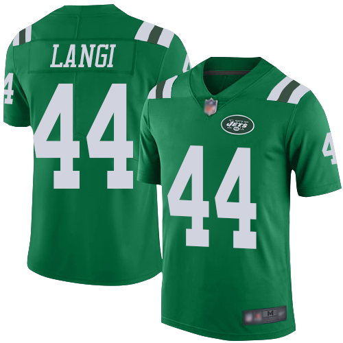 New York Jets Limited Green Youth Harvey Langi Jersey NFL Football #44 Rush Vapor Untouchable